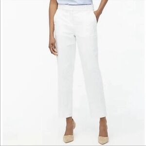J. Crew Linen-cotton Holland pant in white 2P